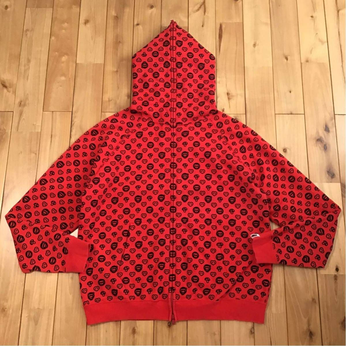 ☆美品☆ マイロ モノグラム フルジップ パーカー Mサイズ a bathing 