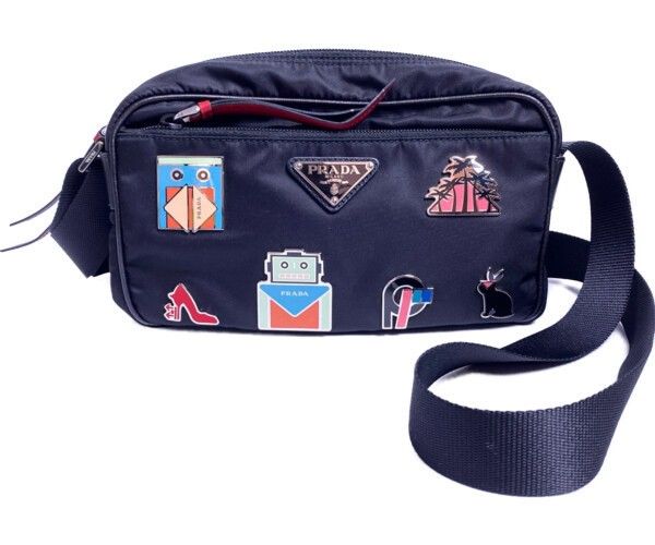 PRADA プラダ メタルアップリケ ナイロン ショルダーバッグ 1BC167 