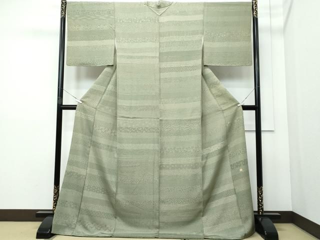 平和屋着物●伝統工芸師　服部光擴　江戸小紋　百柄　正絹　逸品　CAAR8057vf 平和屋着物○伝統工芸師 服部光擴 江戸小紋 百柄 正絹 逸品 CAAR8057vf