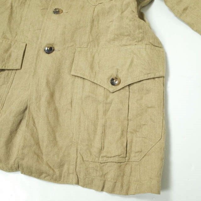 LES LESTON レスレストン 22SS 日本製 リネンサファリジャケット L