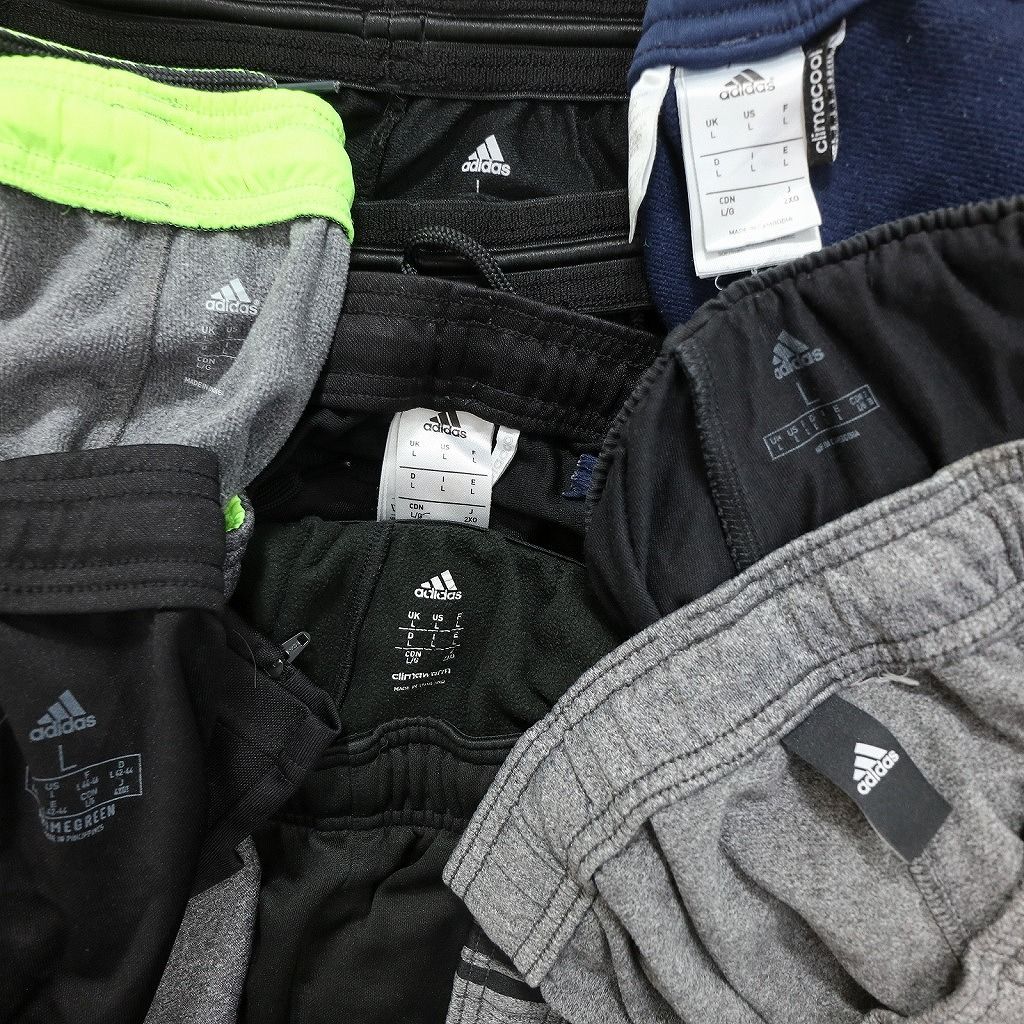 古着卸 アディダス adidas ジャージ パンツ 8枚セット メンズ L ジョガーパンツ サイドジップ 古着 NC0884 KIN-KAAI_COM