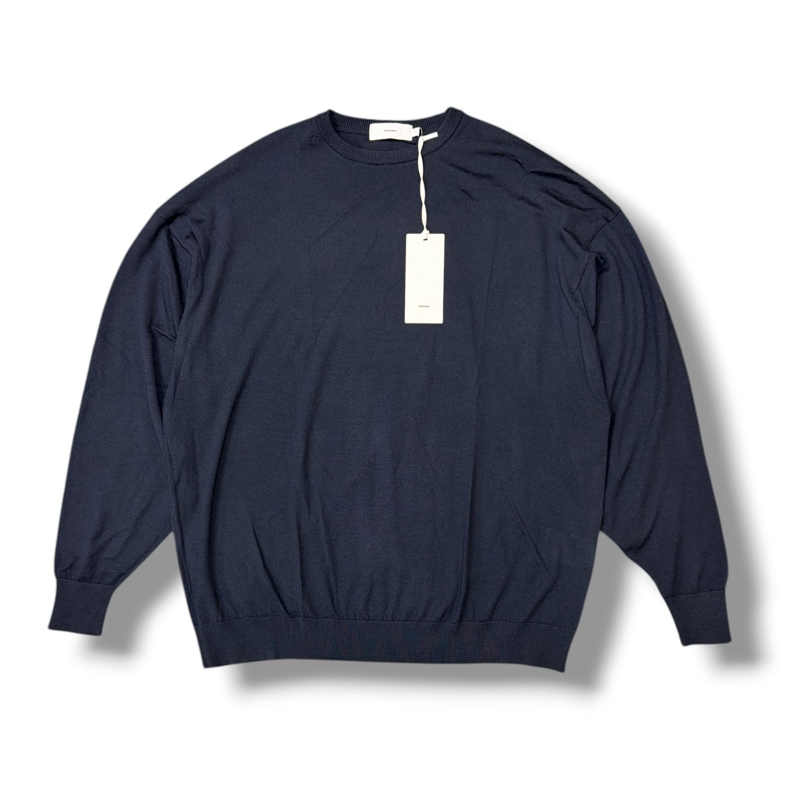 参考上代30800円 Graphpaper High Gauge Knit Oversized Crew Neck 