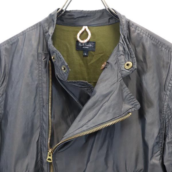 Paul Smith Jeans ブラック ライダースジャケット L 379【現行 未使用級】希少L ポールスミス Paul Smith ライダース
