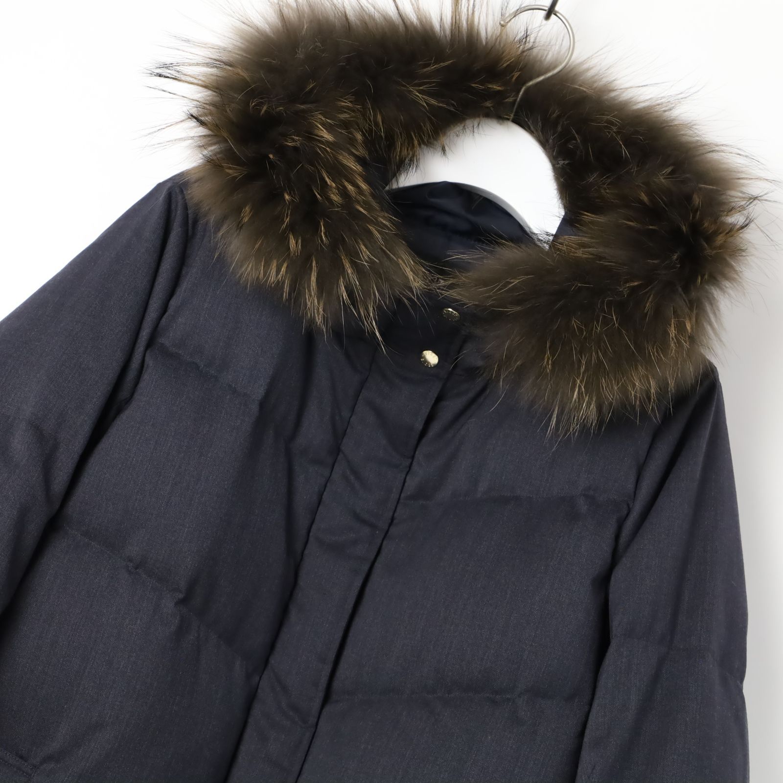 中古・古着通販23区 23区 ニジュウサンク ダウンコート ラクーンファー 