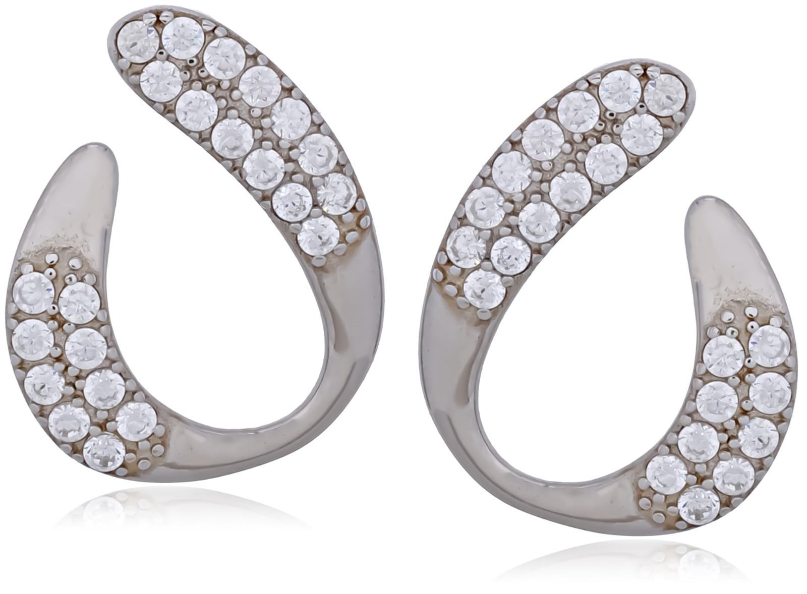 シルバー クリスタルカット ピアス(片耳用) S925銀 ピアス 7P-H-220 （SILVER1000 TWIST PIERCE (純銀製