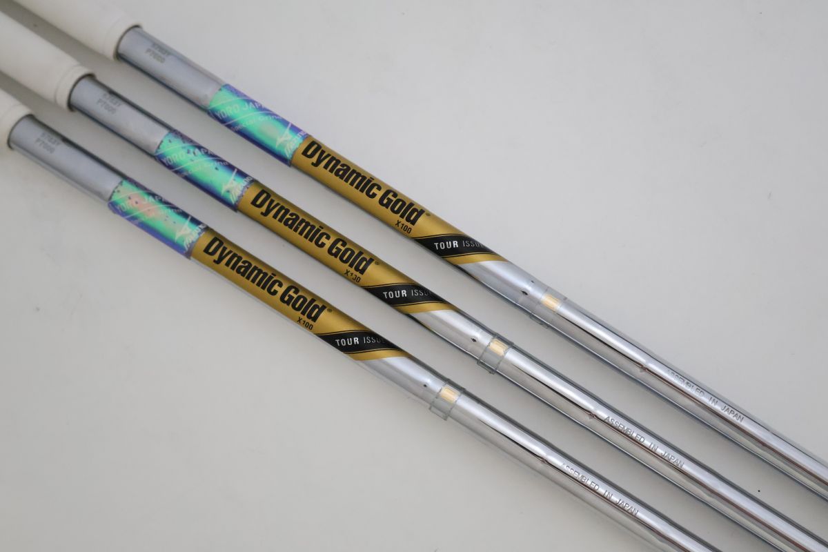 ミズノ　ウェッジ３点セット ダイナミックゴールド　TOUR ISSUE x100 Yahoo!オークション -「x100」(ミズノ) (ウェッジ)の落札相場