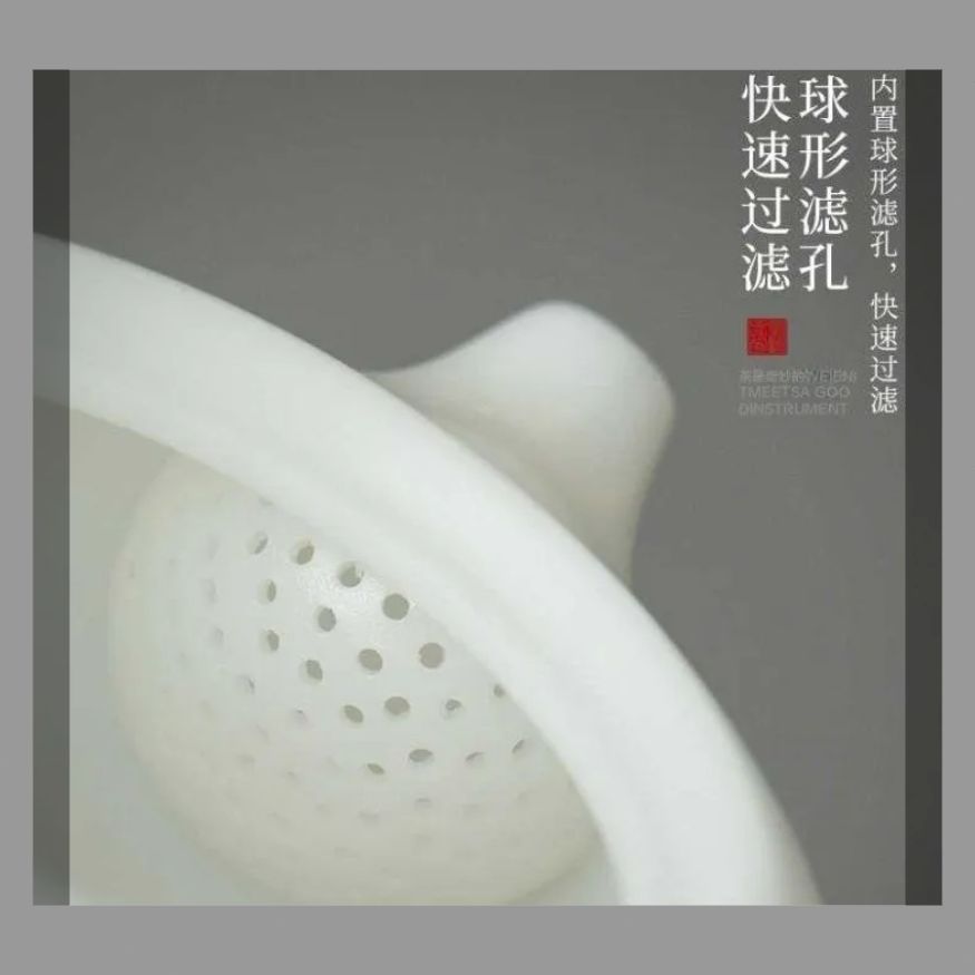 徳化素焼薄胎氷種玉磁器鳳鳴西施急須家庭用事務用陶磁器急須
