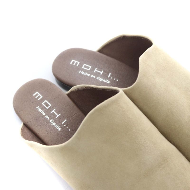 モヒ MOHI サボサンダル スリッポン スエード フラット 38 24cm