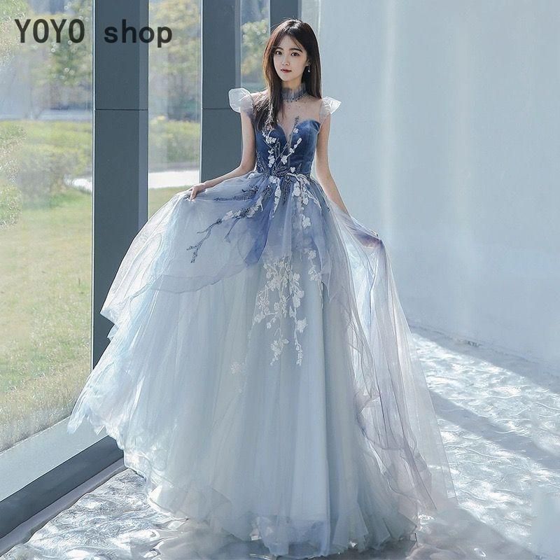 カラードレス ロングドレス 演奏会 プリンセスライン ステージ 舞台衣装 発表会 コンサート コンクール 大人 ピンク パープル 花 中高生 袖なし 編み上げ 安い