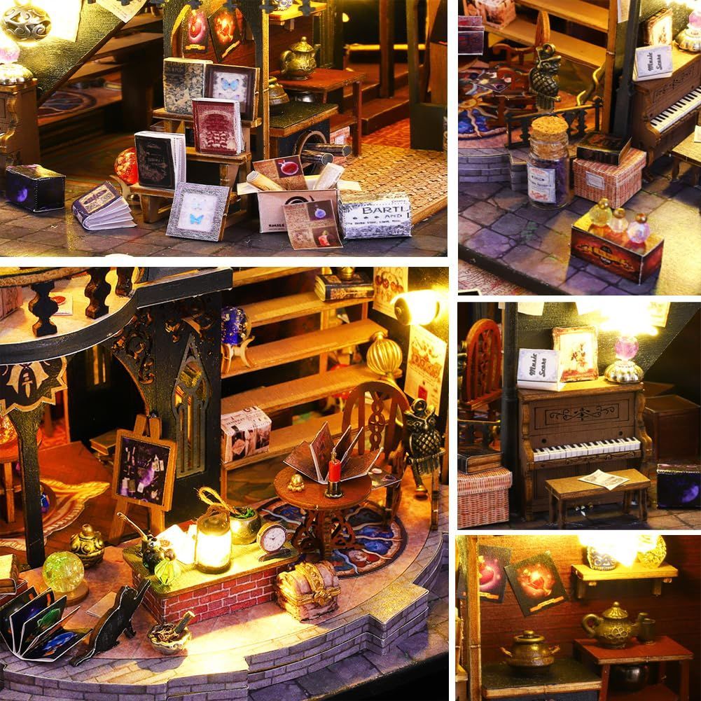 特価商品】10月のおとぎ話 DIYミニチュアドールハウスキット3 D木製