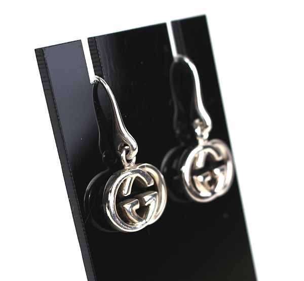 グッチ GUCCI ピアス GGロゴ インターロッキングG シルバー 22332