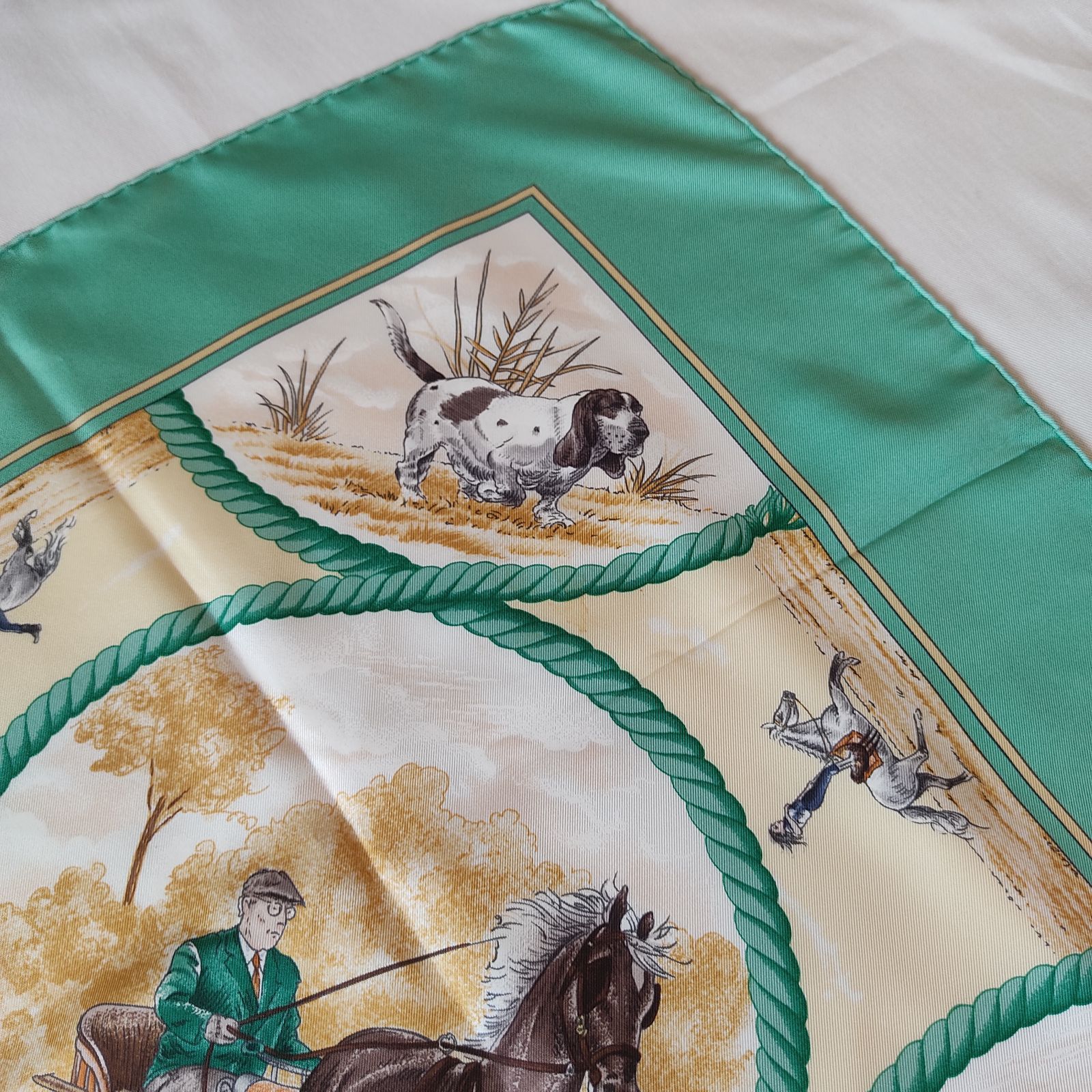 エルメス♡カレ90 ジョージワシントンの馬 スカーフ正規品