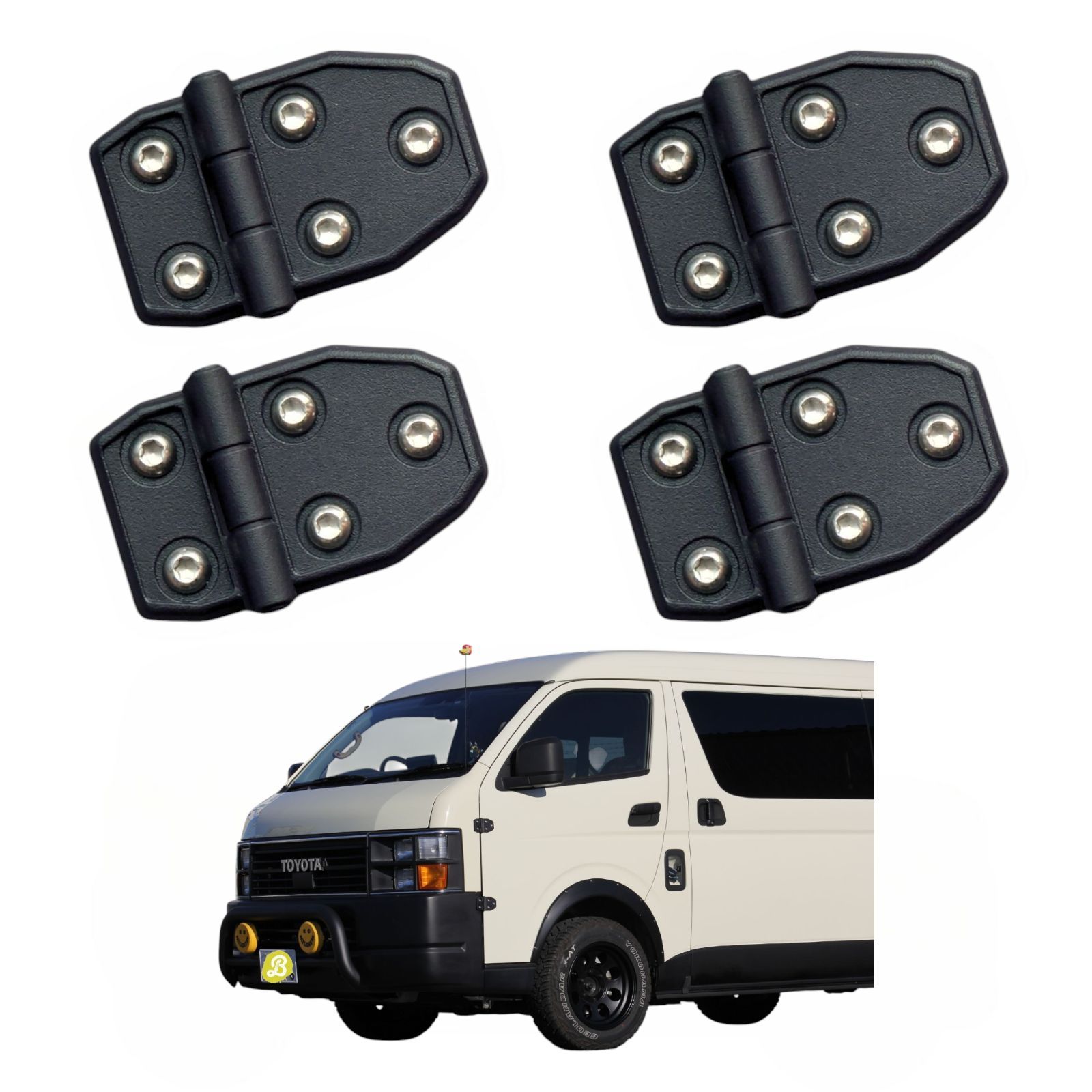 ゆ*う様 ダミーヒンジ 4個セット ジムニー タフト ハイエース ステンレスボル ダミーヒンジ 4個セット ジムニー タフト ハイエース ステンレス