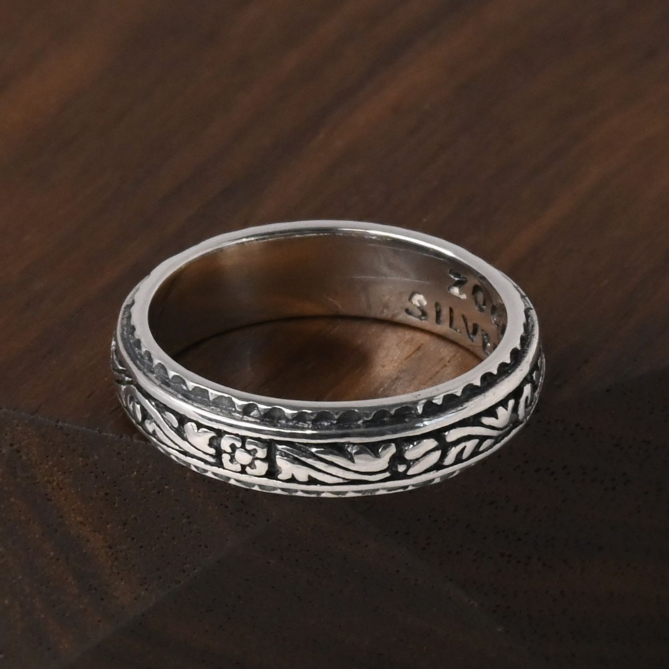 研磨済】ZOCALO Ivy Narrow Ring (Antique Finished) シルバー925