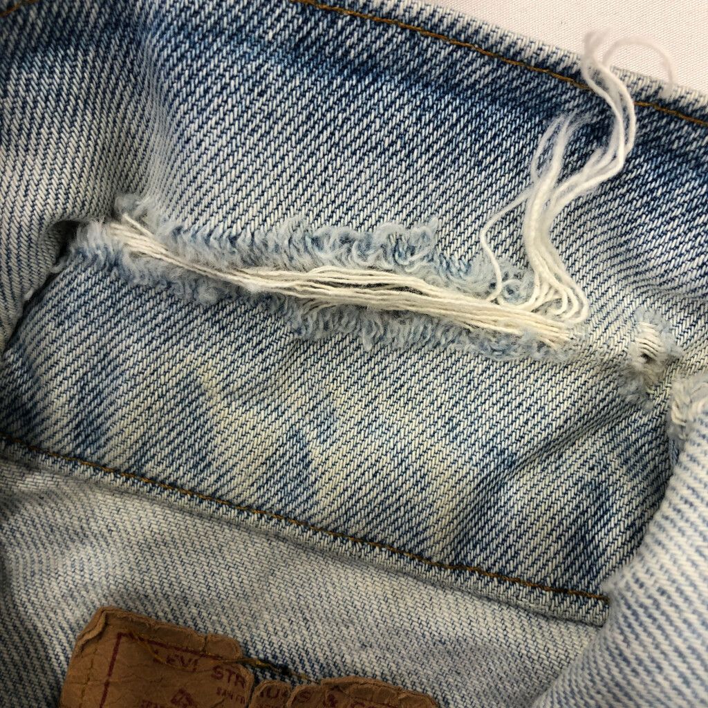 90年代 USA製 Levi's リーバイス 70507-0214 デニムジャケット ブルー (メンズ M相当) 中古 古着 R7178