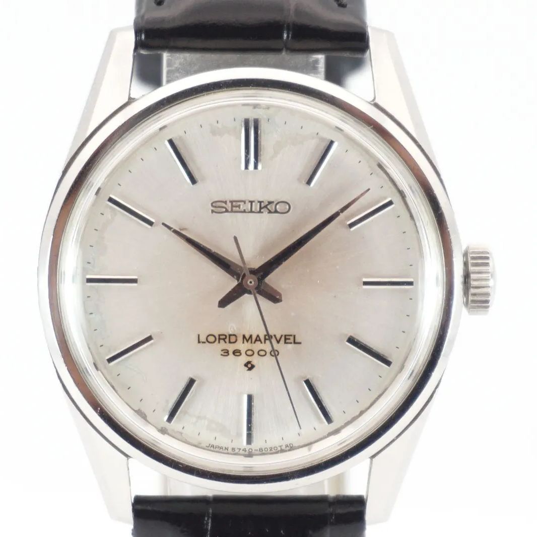稼動品 修理済み 風防 セイコー SEIKO ロードマーベル 5740-8000 手巻き メンズ腕時計 1968年製