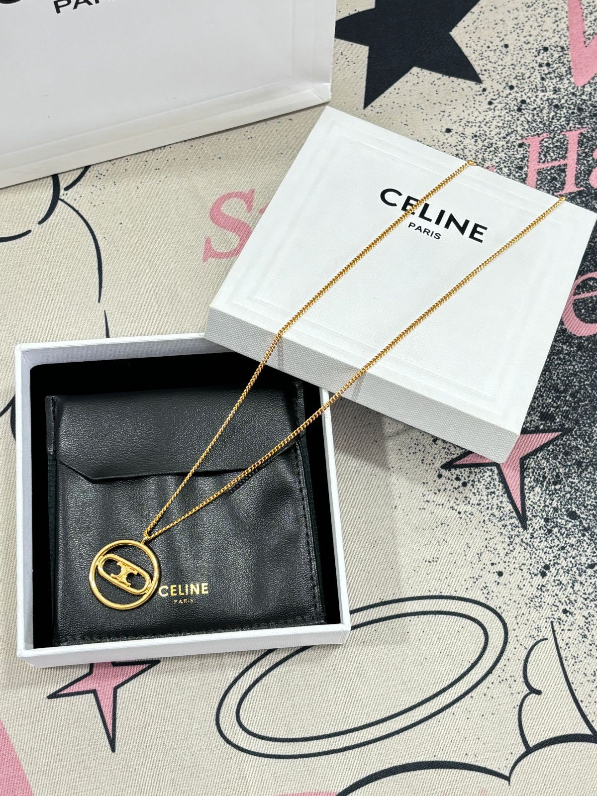 希少?高級 CELINE セリーヌ ゴールド ネックレス