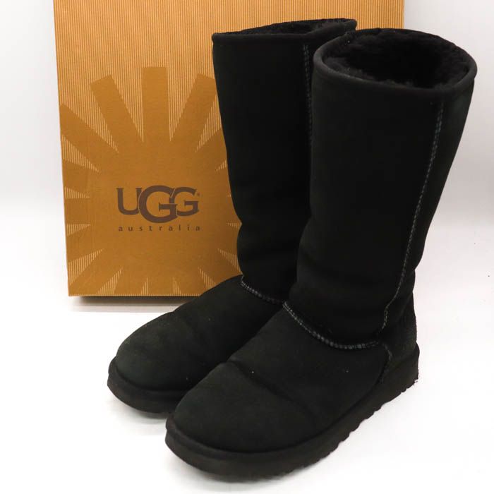 UGG ブラック ムートンブーツ サイズ24 UGG アグ ウルトラミニ