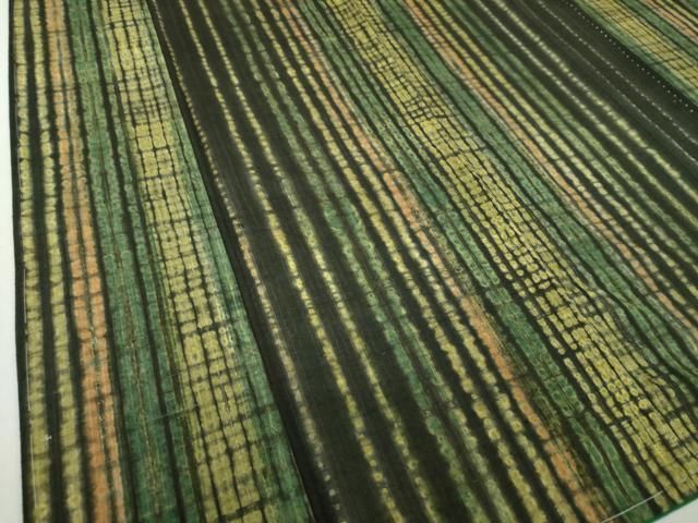 平和屋着物●上質な紬 　絞り　変わり間道 　正絹　逸品　未使用　DAAS3124ps 平和屋着物○上質な紬 絞り 変わり間道 正絹 逸品 未使用 DAAS3124ps