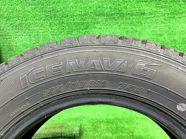 【海外定番】 GOODYEAR スタッドレス グッドイヤー アイスナビ6 155 70R13 4本 6ミリ 2020年