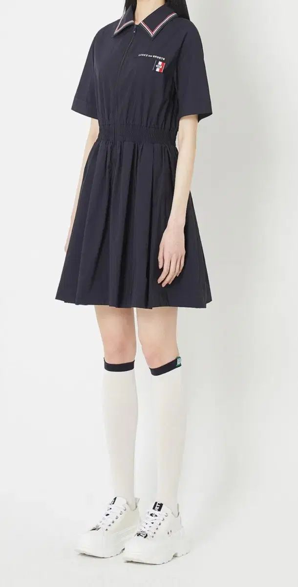 LUCKY CHOUETTE ラッキーシュエトゥ　ワンピース　セーラー　プリーツ LUCKY CHOUETTE(ラッキーシュエトゥ) ワンピース - メルカリ