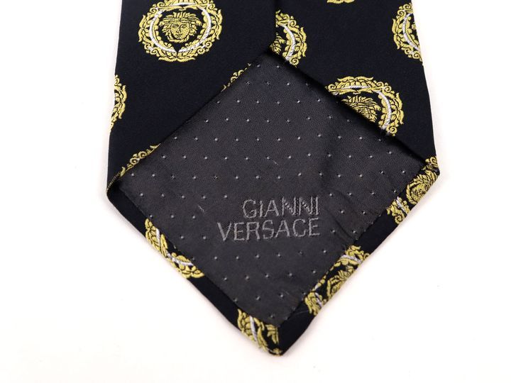 GIANNI VERSACE VINTAGE ITALY製 絵画柄シルクネクタイ ネクタイ | www