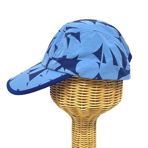 パタゴニア Patagonia 帽子 スプーンビルキャップ ナイロン 総柄 M 水色 ライトブルー 青 ブルー