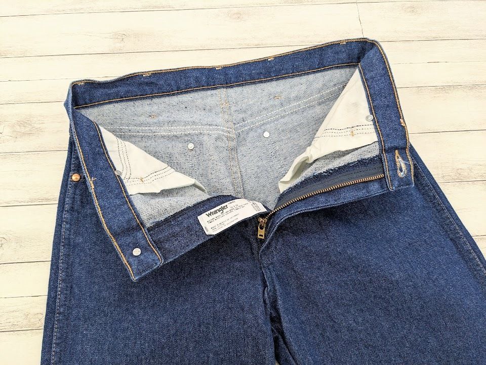 WRANGLER ラングラー 復刻10MW 糊付 デニム　ほぼデッドストック ほぼ デッドストック 濃紺 70s USA製 ☆ ラングラー 13MWZ
