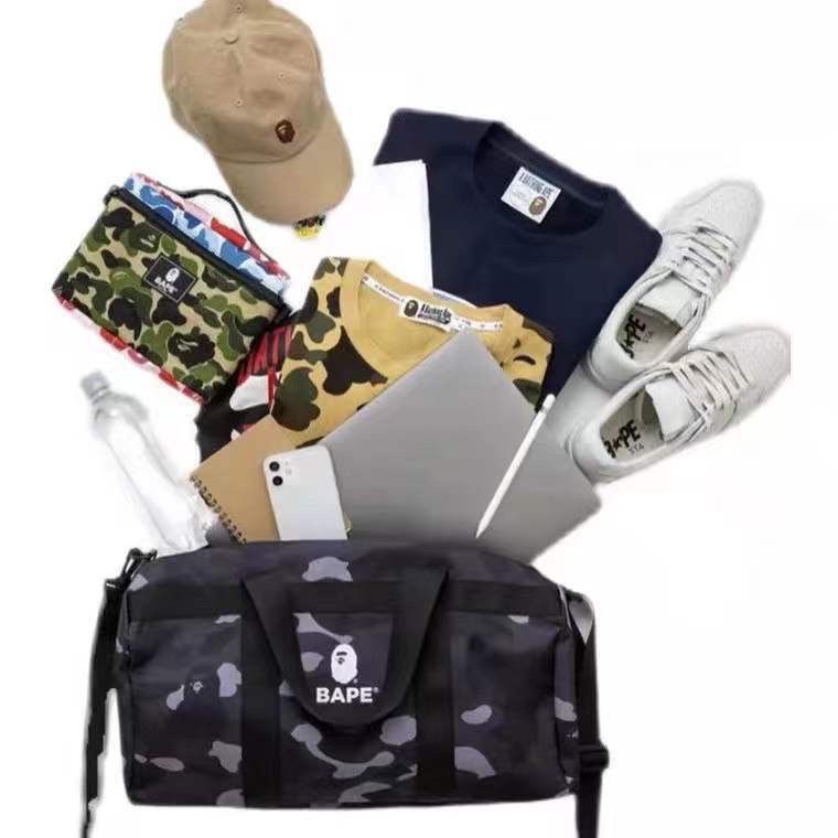 BAPE◇A BATHING APE／◇ブラックダッフルバッグ◇付録品