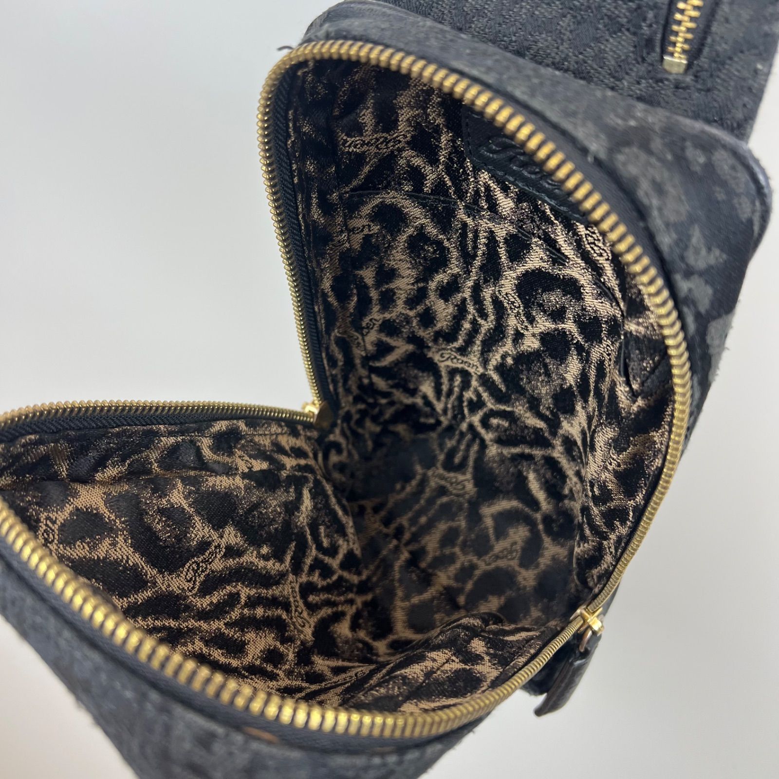 Roen leopard black skull body bag japanese label archive