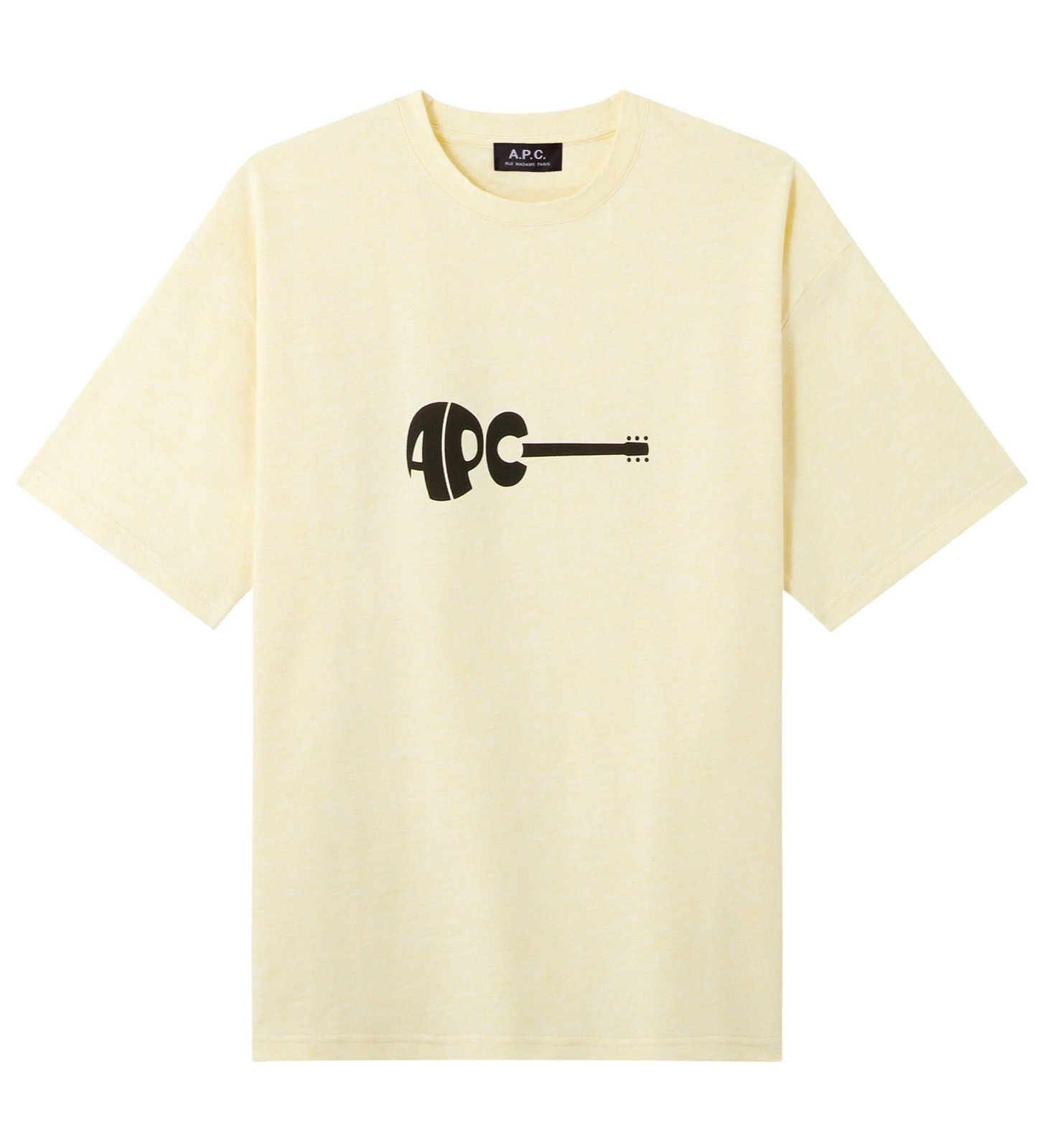 【販売する】新品　A.P.C. Mael Tシャツ S 　グレー　ギターロゴ　アーペーセー Tシャツ/カットソー(半袖/袖なし)