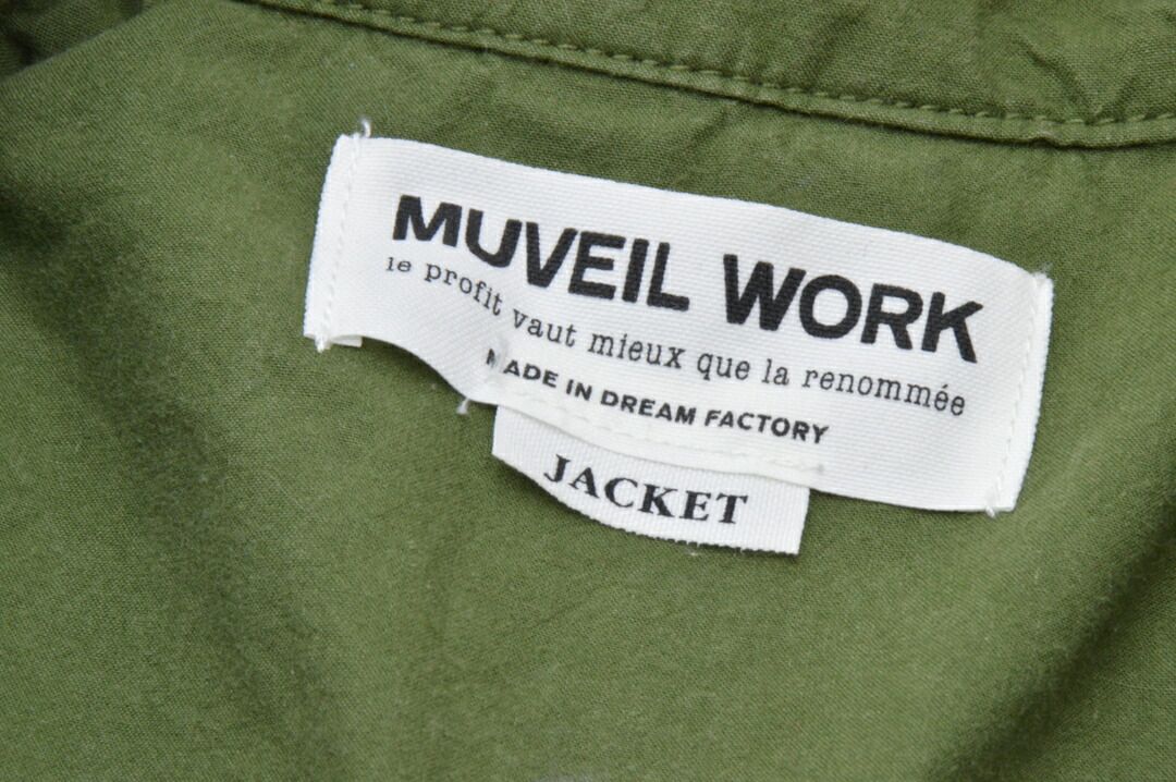 ミュベールワーク MUVEIL WORK ジャケット 38サイズ カーキ