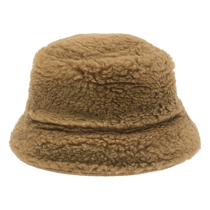 【新品未使用】MaxMara テディベア  リバーシブル バケットハット 未使用◇MaxMara◇テディベア◇リバーシブル バケットハット◇キャメル