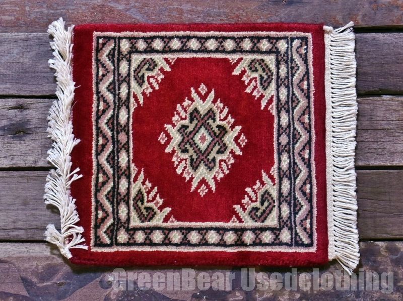 RAGZ398 ミニラグ トライバルラグ インテリアマット ウール絨毯