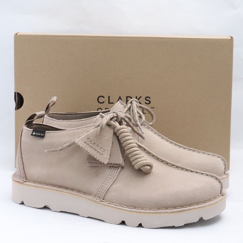 未使用 26.5cm CLARKS Desert Trek GTX UK8 サンドスエード ベージュ