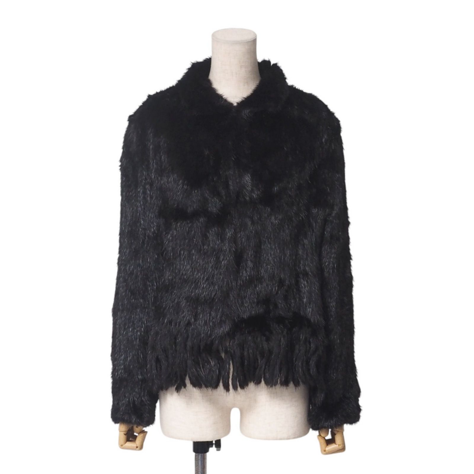 □美品□VALENTINO ヴァレンティノ ジャケット サイズ12 ミンクヤーン 