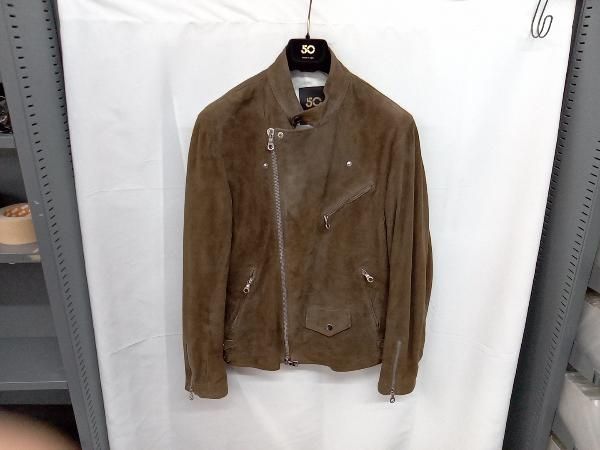 TOMORROWLAND DENIMダブルライダースジャケット レザー 黒 サイズ44