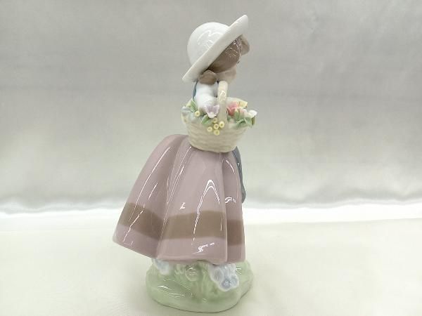 「美品」LLADRO (リヤドロ) フィギュリン #5221 甘い花の香り 置物 LLADRO リヤドロ 5221 「甘い花の香り」 フィギュリン 置物