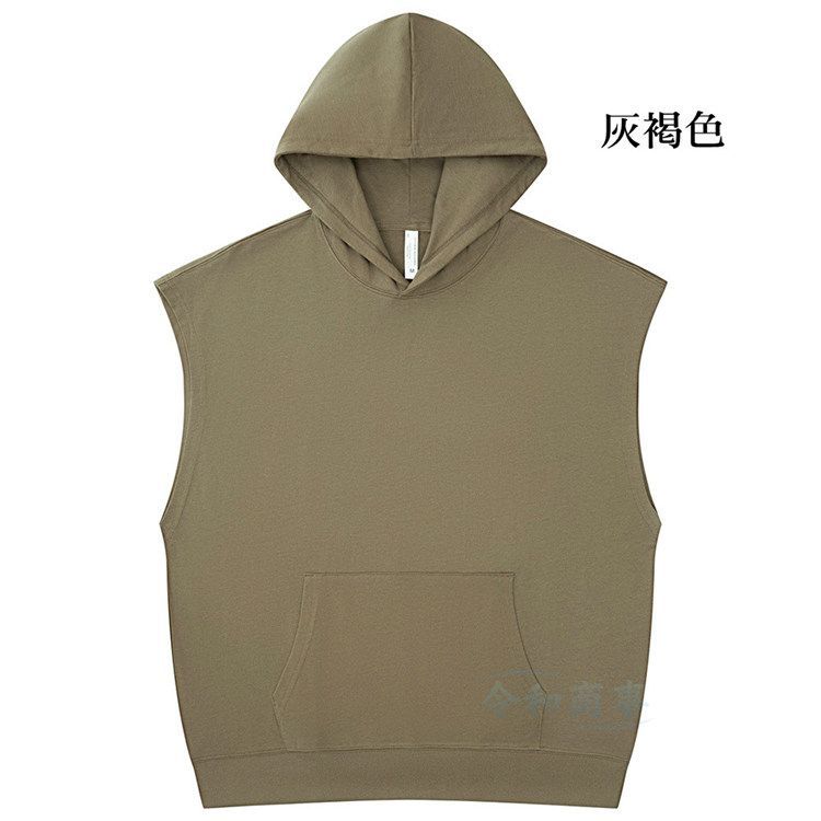 ノースリーブパーカー メンズ パーカー 綿100％ ノースリーブ