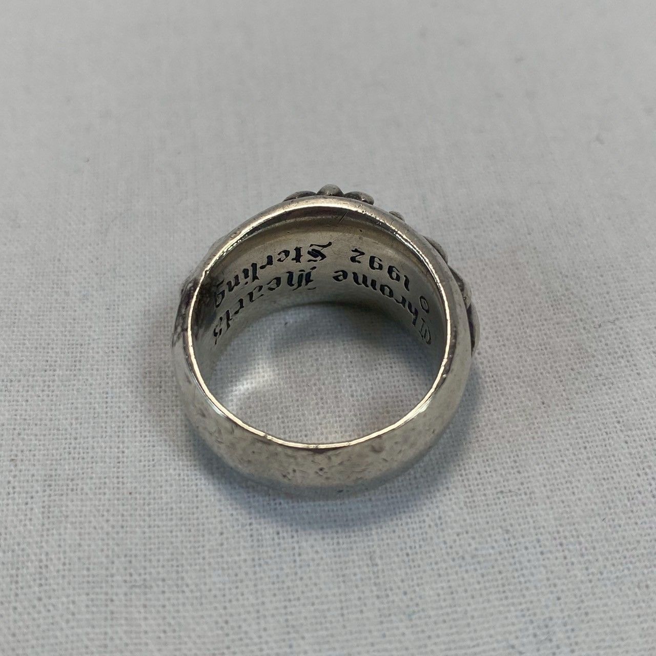 フローラルクロスリング 1992 18号 希少・美品】CHROME/HEARTS/フローラルクロスリング/1992年製/18号