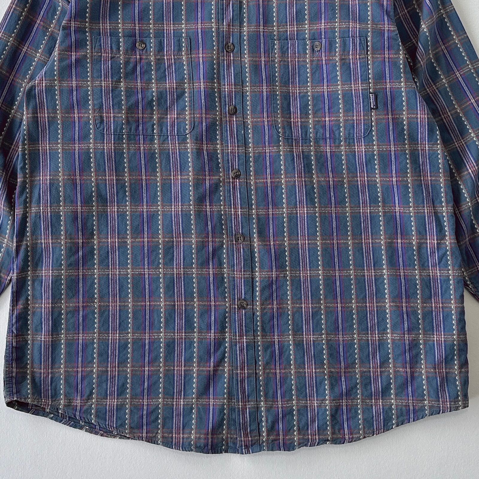 90s パタゴニア ジャガード チェックシャツ Patagonia Jacquard