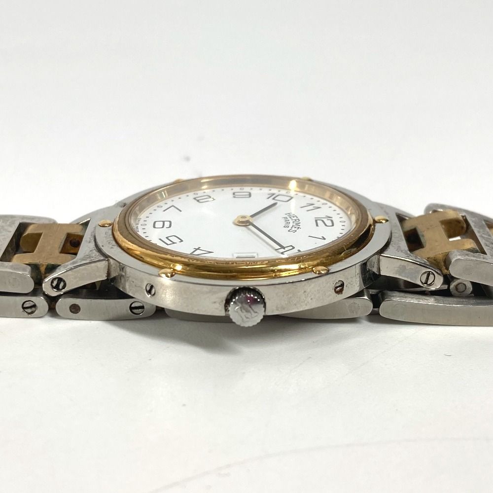 HERMES エルメス 腕時計 クリッパー SS/GP シルバー - メルカリ
