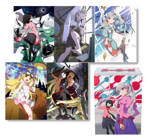 【未使用品】終物語 前半全５巻DVDセット 完全生産限定版 全巻収納ケース付き 中古】アニメBlu-ray Disc 終物語 完全生産限定版 前半 全5巻セット