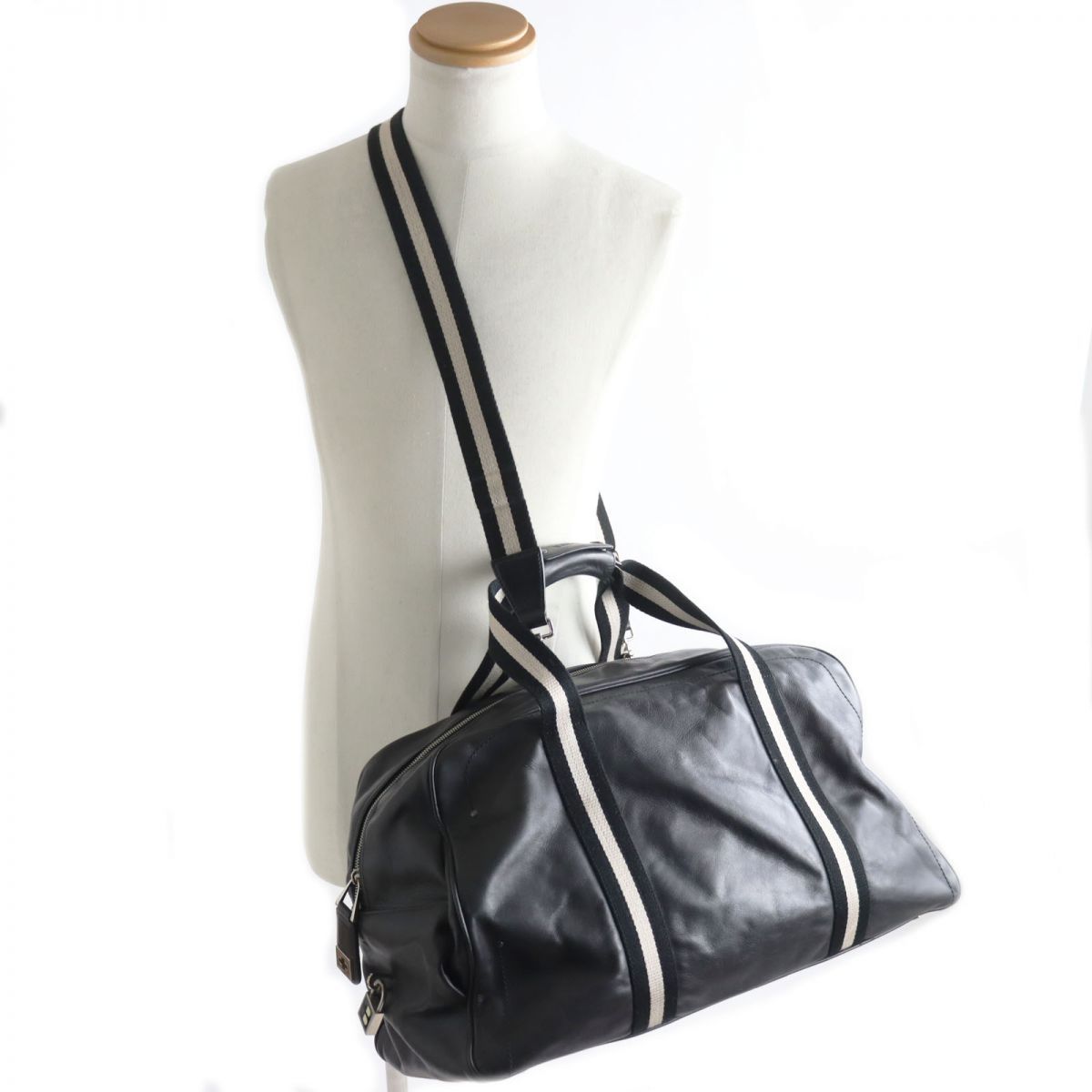 【極美品】BALLY 2WAY レザー　鍵付き　トレインスポッティング 　ロゴ 極美品】BALLY 2WAY レザー 鍵付き トレインスポッティング ロゴ