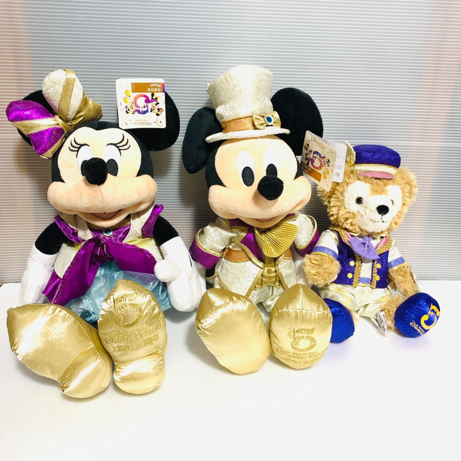 美品】上海ディズニー限定 5周年ぬいぐるみセット ミッキーミニー