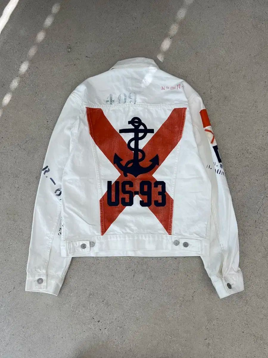 POLO RALPH LAUREN(ポロラルフローレン) USRL 白 ヴィンテージ デニム ジャケット