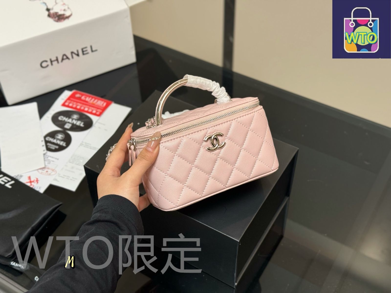 今日特価】Chanel Vanity Case シャネル ヴァニティケース-WTO