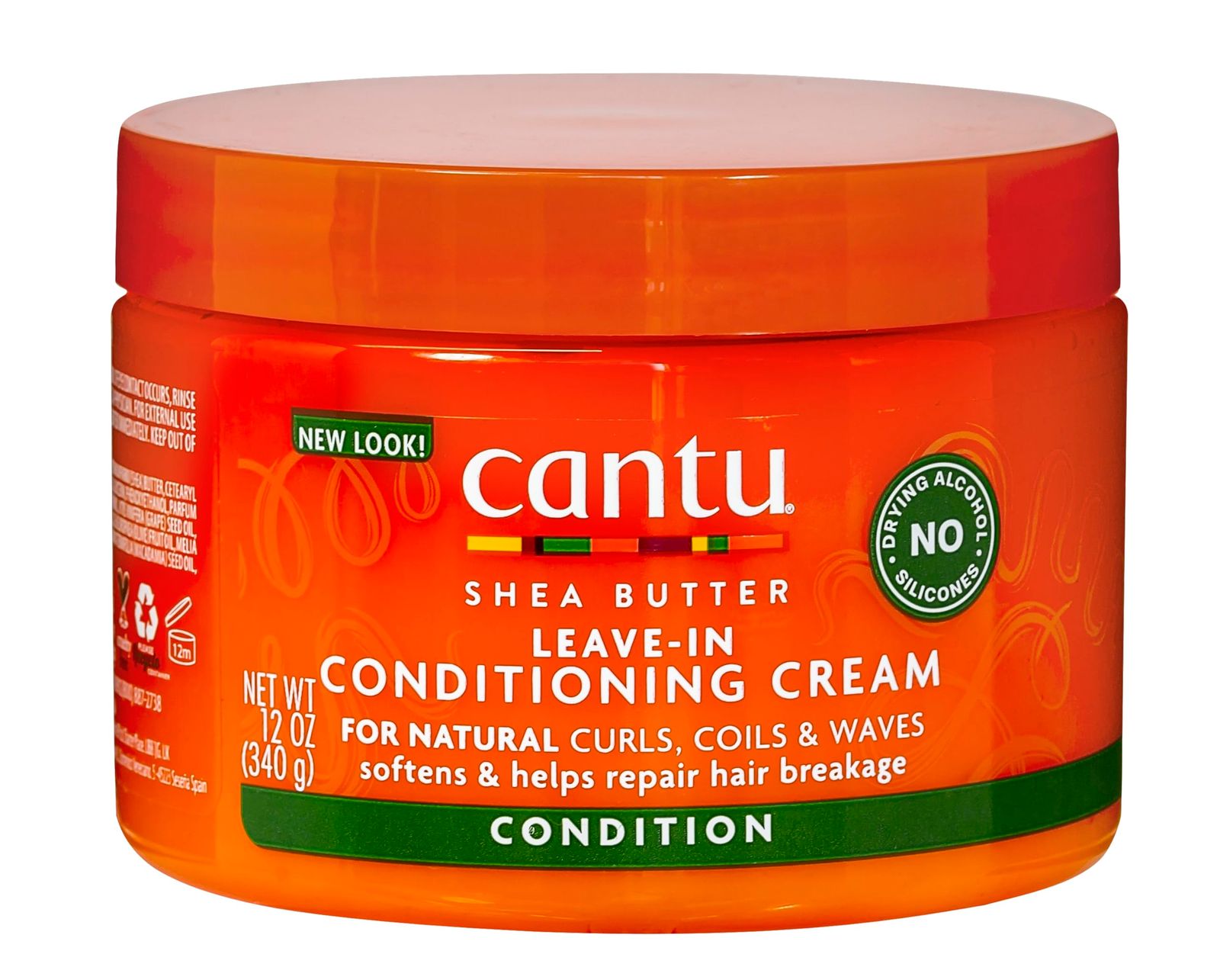 Cantu コンディショニングリペアクリームでナチュラルヘアを残すためにシアバター、12オンス 