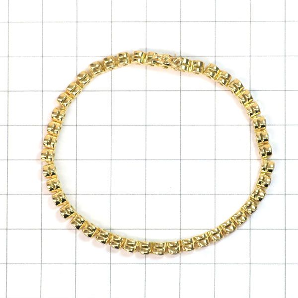 ダイヤモンド　テニスブレスレット　K18YG K18YG【2.0ct】ダイヤモンド テニス ブレスレット