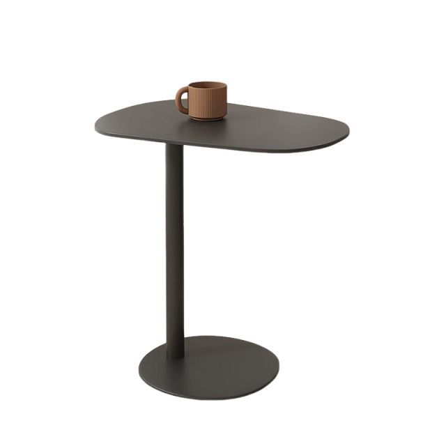 サイドテーブル おしゃれ 機能的 長丸プレート 高さ63cm カフェ  